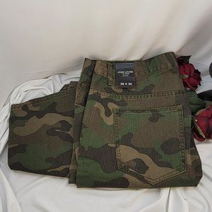 ADAM LEVINE The Dean Camo Print 5 Pocket Jeans NWT